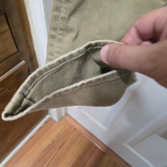 AG Adriano Goldschmied 32x33 Tan Stretch Cotton Straight Leg Pants - Picture 9 of 9